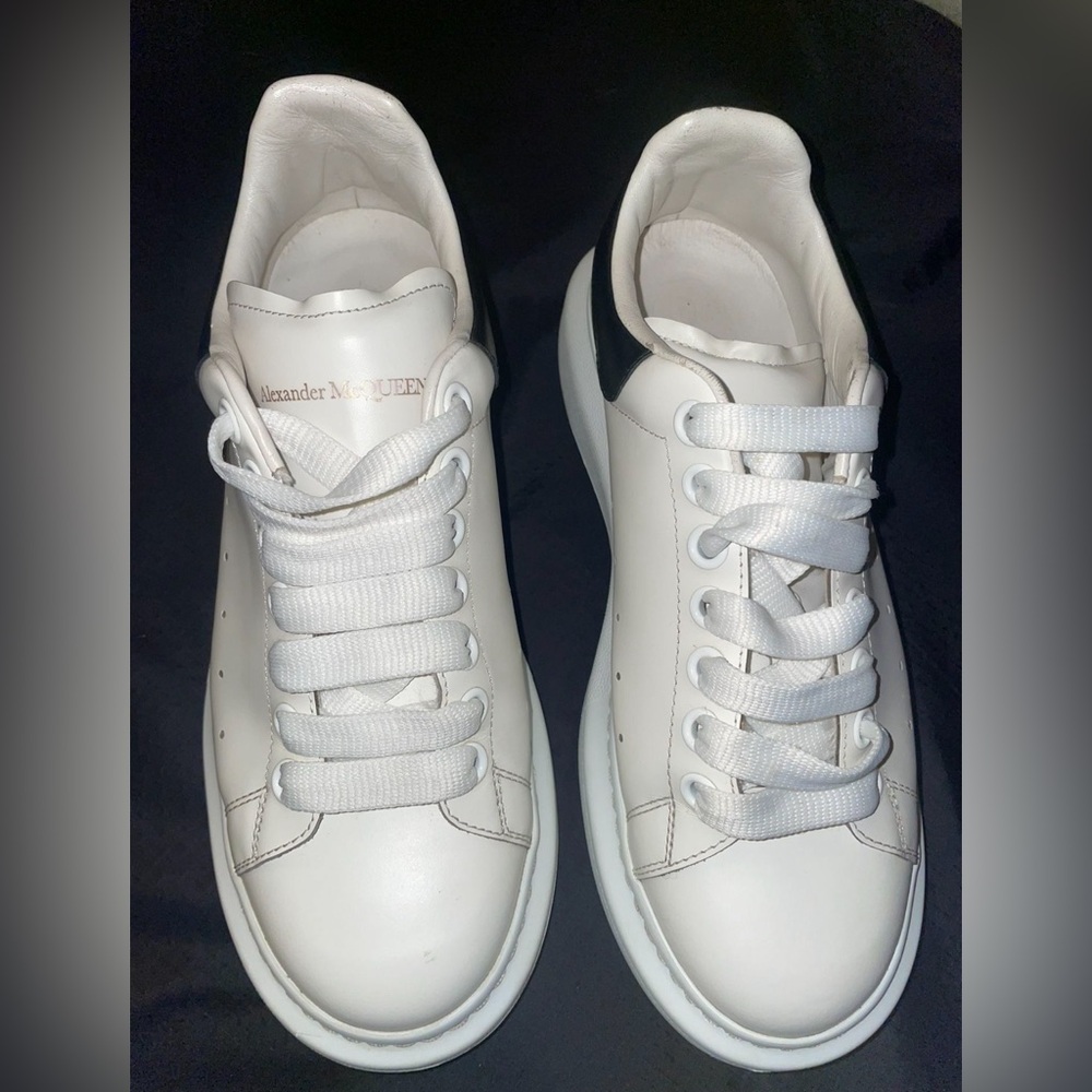 Alexander McQueen White Leather Sneakers